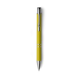 Penne personalizzate, giallo, alluminio, Ø1 x 13,5 cm