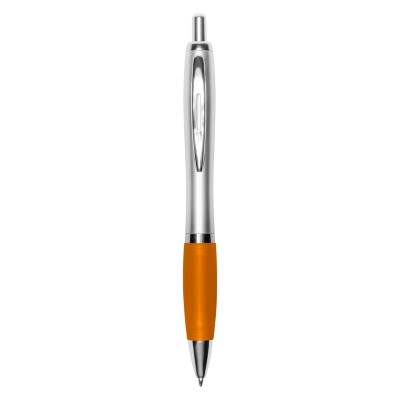 Penne personalizzate, arancione, plastica, Ø1,5 x 14 cm