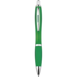 Penne personalizzate, verde, plastica, Ø1,5 x 14 cm