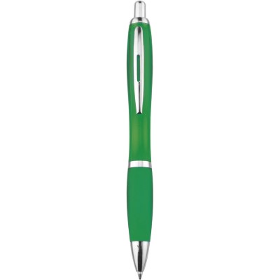 Penne personalizzate, verde, plastica, Ø1,5 x 14 cm