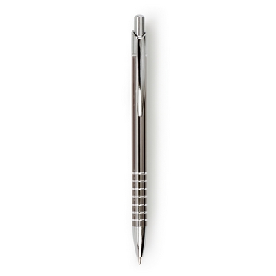 Penne personalizzate, grigio, alluminio, metallo, Ø0,8 x 13,8 cm