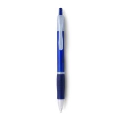 Penne personalizzate, blu scuro, plastica, Ø1,2 x 14,3 cm