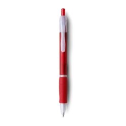 Penne personalizzate, rosso, plastica, Ø1,2 x 14,3 cm