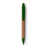 Penna in bambù personalizzata, verde, bambù, plastica, Ø1,1 x 14,2 cm