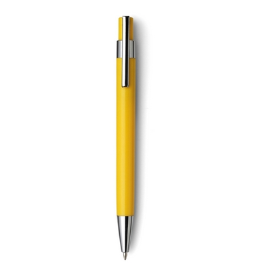 Penne personalizzate, giallo, plastica, metallo, Ø1,2 x 13,3 cm