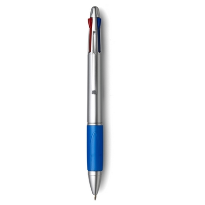 Penne personalizzate, ricarica multicolore, blu scuro, plastica, Ø1,4 x 14,1 cm