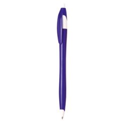 Penne personalizzate, blu scuro, plastica ABS, Ø1 x 14,5 cm