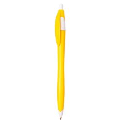 Penne personalizzate, giallo, plastica ABS, Ø1 x 14,5 cm