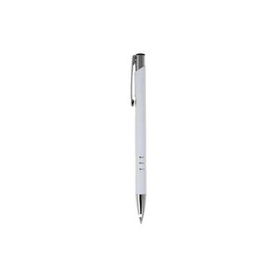 Penne personalizzate, bianco, alluminio, Ø0,9 x 13,6 cm