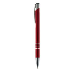 Penne personalizzate, rosso, alluminio, Ø0,9 x 13,6 cm