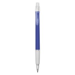Penne personalizzate, blu scuro, plastica, gomma, Ø1 x 14,3 cm