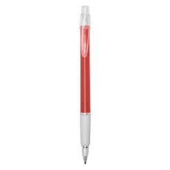 Penne personalizzate, rosso, plastica, gomma, Ø1 x 14,3 cm
