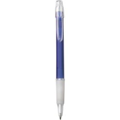 Penne personalizzate, blu scuro, plastica, gomma, Ø1 x 14,3 cm