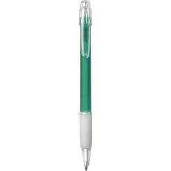 Penne personalizzate, verde, plastica, gomma, Ø1 x 14,3 cm