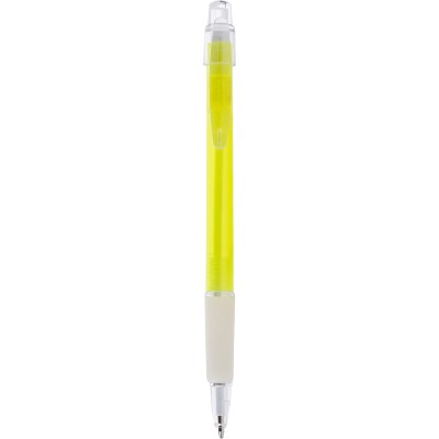 Penne personalizzate, giallo, plastica, gomma, Ø1 x 14,3 cm