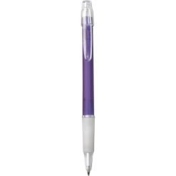 Penne personalizzate, viola, plastica, gomma, Ø1 x 14,3 cm