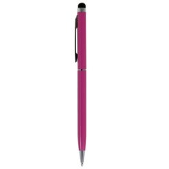 Penne personalizzate, touch pen, rosa, alluminio, Ø0,8 x 13,5 cm