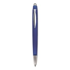 Penne personalizzate, blu scuro, ABS, metallo, Ø1 x 13,3 cm