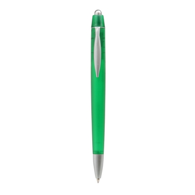 Penne personalizzate, verde, ABS, metallo, Ø1 x 13,3 cm
