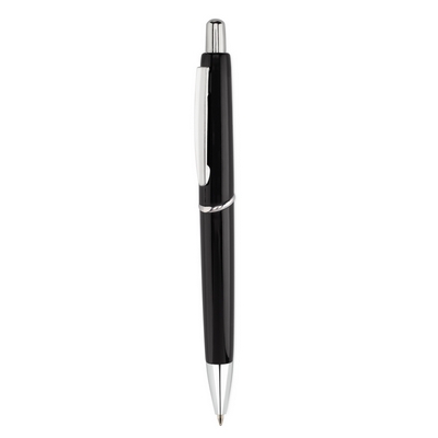 Penne personalizzate, nero, plastica ABS, Ø1,2 x 13,5 cm