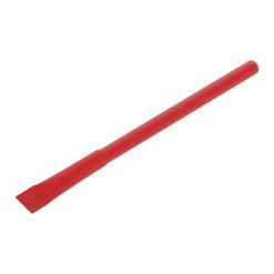 Penne personalizzate ecologico, tappo, rosso, carta, Ø0,7 x 15 cm