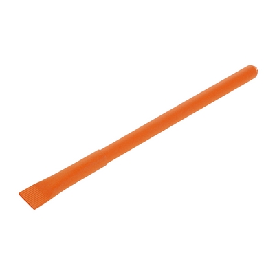 Penne personalizzate ecologico, tappo, arancione, carta, Ø0,7 x 15 cm
