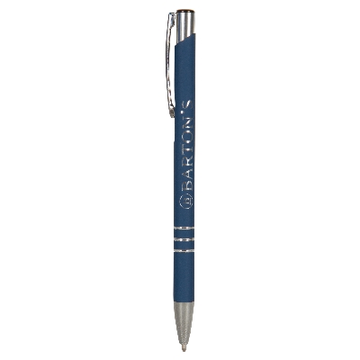 Penne personalizzate, blu scuro, alluminio, Ø0,8 x 13,5 cm