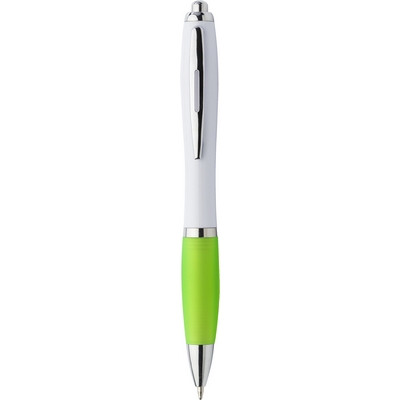 Penne personalizzate, verde chiaro, ABS, metallo, Ø1,3 x 14 cm