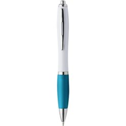 Penne personalizzate, blu, ABS, metallo, Ø1,3 x 14 cm