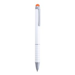 Penne personalizzate, touch pen, arancione, alluminio, Ø0,9 x 12,5 cm
