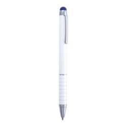 Penne personalizzate, touch pen, blu, alluminio, Ø0,9 x 12,5 cm