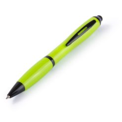 Penne personalizzate, touch pen, verde chiaro, ABS, Ø1,3 x 13,5 cm