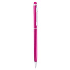 Penne personalizzate, touch pen, rosa, alluminio, Ø0,8 x 13,6 cm