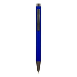 Penne personalizzate realizzate in plastica e metallo di alta qualità, blu scuro, plastica, metallo, Ø1,0 x 13,8 cm
