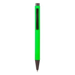 Penne personalizzate realizzate in plastica e metallo di alta qualità, verde chiaro, plastica, metallo, Ø1,0 x 13,8 cm