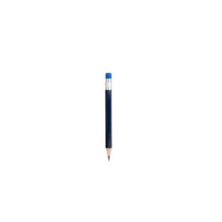Mini matita personalizzata, con gomma, blu scuro, legno, Ø0,5 x 9 cm