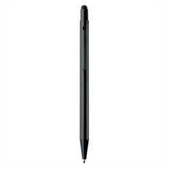 Penne personalizzate, touch pen, nero, alluminio, Ø0,8 x 13,9 cm