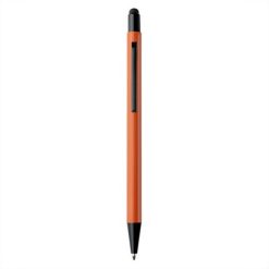 Penne personalizzate, touch pen, arancione, alluminio, Ø0,8 x 13,9 cm