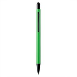 Penne personalizzate, touch pen, verde chiaro, alluminio, Ø0,8 x 13,9 cm