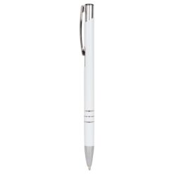 Penne personalizzate, versione più sottile V1501, bianco, alluminio, Ø0,8 x 13,8  cm