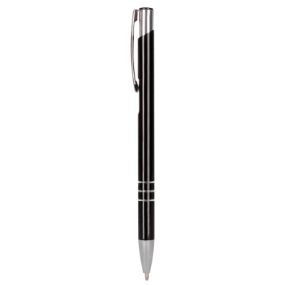 Penne personalizzate, versione più sottile V1501, nero, alluminio, Ø0,8 x 13,8  cm