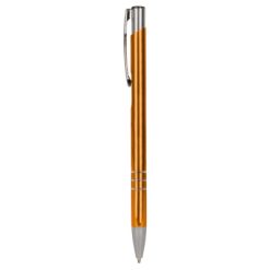 Penne personalizzate, versione più sottile V1501, arancione, alluminio, Ø0,8 x 13,8  cm