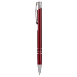 Penne personalizzate, versione più sottile V1501, borgona, alluminio, Ø0,8 x 13,8  cm