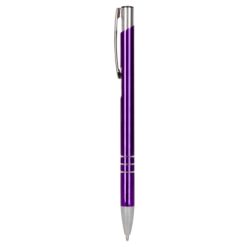Penne personalizzate, versione più sottile V1501, viola, alluminio, Ø0,8 x 13,8  cm