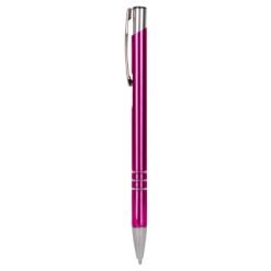 Penne personalizzate, versione più sottile V1501, rosa, alluminio, Ø0,8 x 13,8  cm