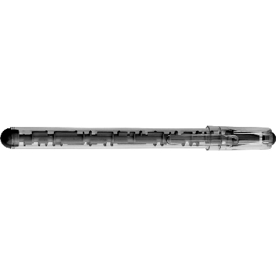 Penne personalizzate "labirinto", nero, ABS, AS, Ø1,5 x 15,2 cm