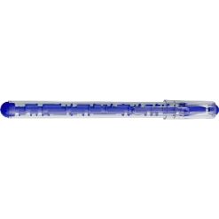 Penne personalizzate "labirinto", blu scuro, ABS, AS, Ø1,5 x 15,2 cm