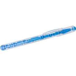 Penne personalizzate "labirinto", blu, ABS, AS, Ø1,5 x 15,2 cm