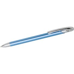 Penne personalizzate, blu, alluminio, Ø1,2 x 14,4 cm