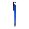 Penne personalizzate, touch pen, supporto per telefono, blu scuro, alluminio, plastica, Ø 1 x 14,5 cm